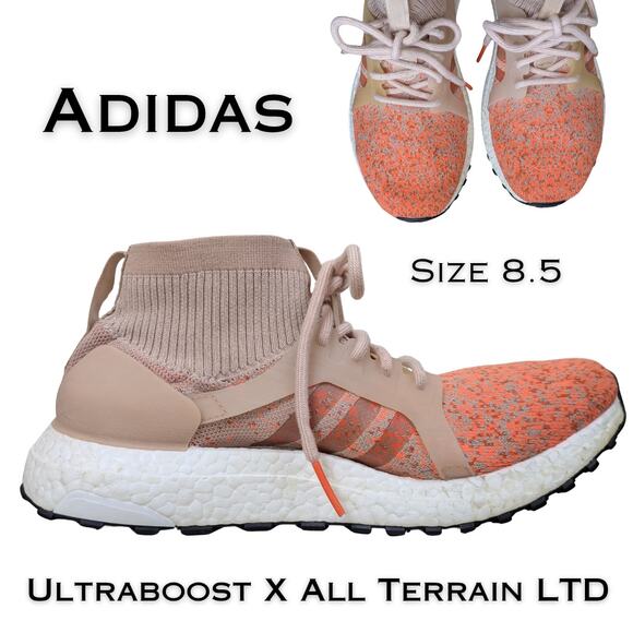 adidas Shoes - Adidas Womens Ultraboost X All Terrain LTD 8.5 Orange Pink Running Primeknit